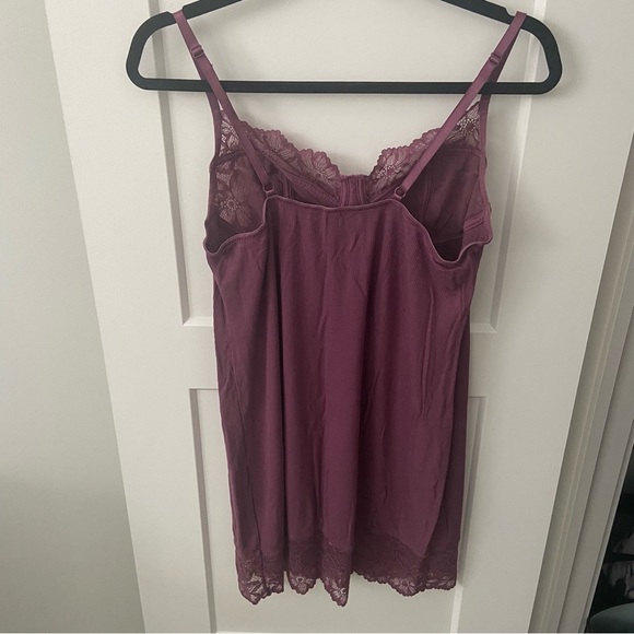 Adore Me Purple Lace Lingerie Chemise - Picture 4 of 10